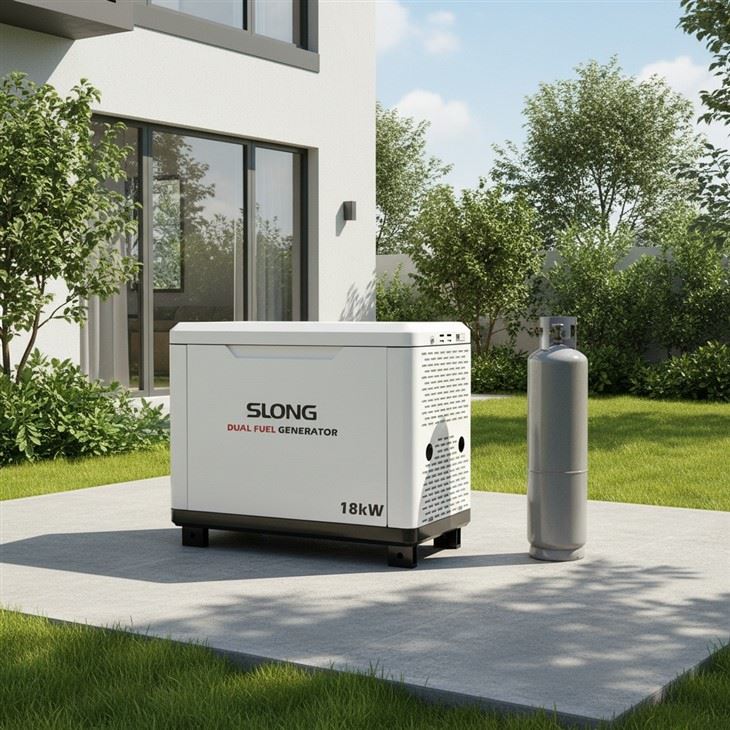 SLONG Home Standby Dual Fuel LPG Generator Naturgass Generator Produsent Kina