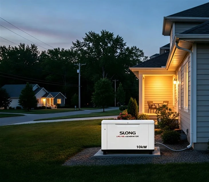 SLONG Silent Generator For hjemmebruk Dual Fuel Backup Power Pålitelig kontinuerlig drift i nødstilfeller