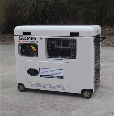Silent Tri Fuel Gass Propan Naturgassdrevet bærbar generator 7kw